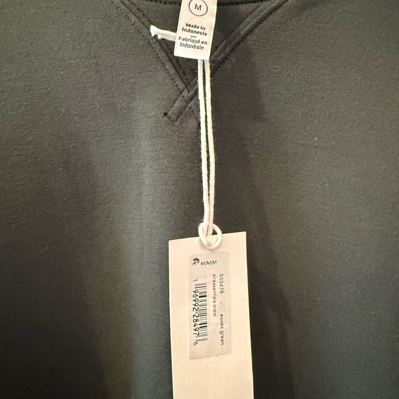 Spanx Air Essentials Crewneck sweatshirt in Essex Green NWT - Picture 3 of 7